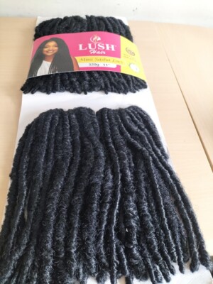Dreadlock gehäkeltes Haar weiche falsche Locken Mini Sasha Locs Haar