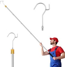 Clothes Hook Pole, Adjustable from 28 Inches to 74 Inches, Sponge Handle,Pick up