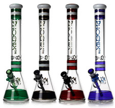 Phoenix Star 7MM Grueso Vaso 18" Base Pesada Bong Agua PHOENIX AUTÉNTICO ✅✅