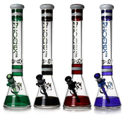 Phoenix Star 7MM Thick Beaker 18'' Heavy Base Water Bong  PHOENIX  AUTHENTIC   