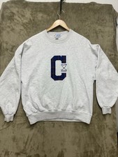 Vintage 90s Jerzees Cotton Sweats Crewneck XL Captain falcon hockey USA Made
