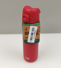 ION8 Lightweight Steel Water Bottle, 600ml/20oz, Half Cut Viva Magenta (READ)