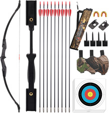 LWANO Recurve Bows for Adults - Archery Takedown Bow and Arrow Set for Adults/Yo