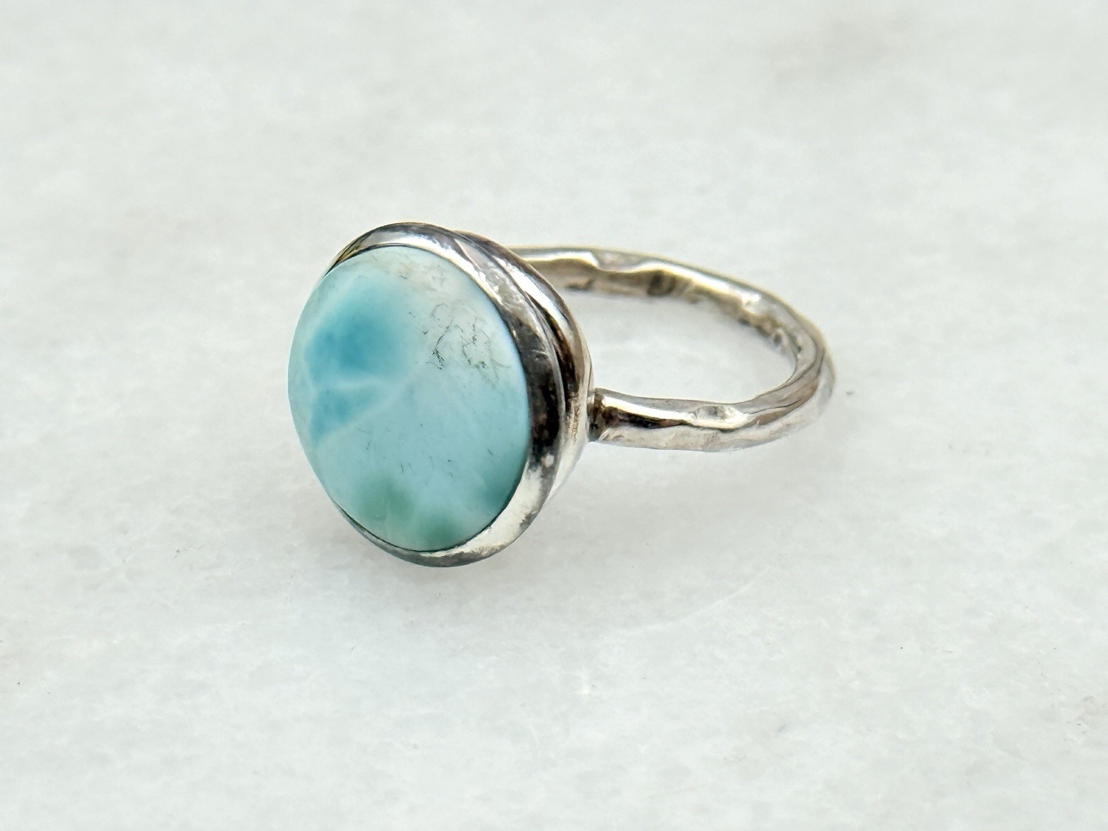 Republic Larimar Stone Solid Silver Birthday Stat… - image 3
