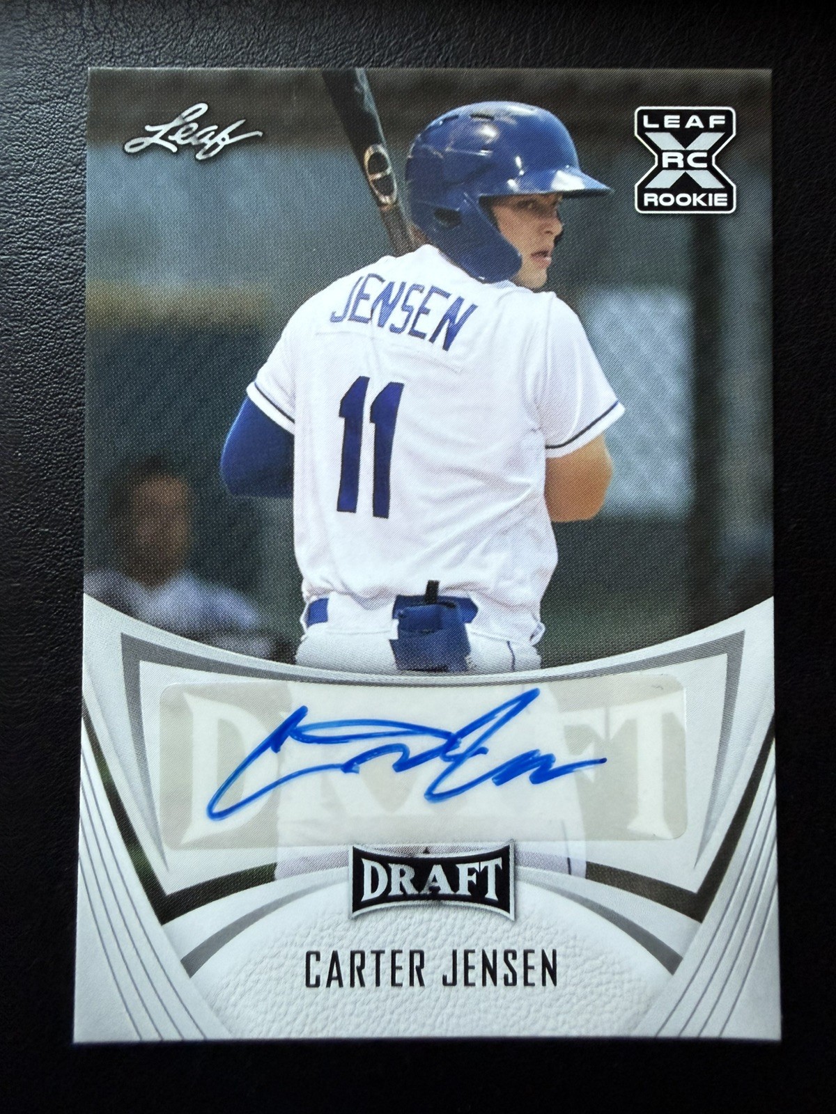 2021 Leaf Draft Carter Jensen Autograph Kansas City Royals