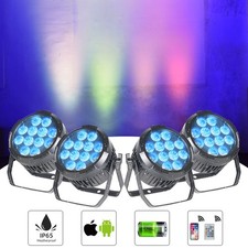 12x18W RGBWA UV 6in1 Battery Uplight DMX512 Waterproof Outdoor LED Par Light