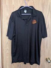 NHL Vancouver Canucks Old Logo Embroidered Mens Polo Shirt L