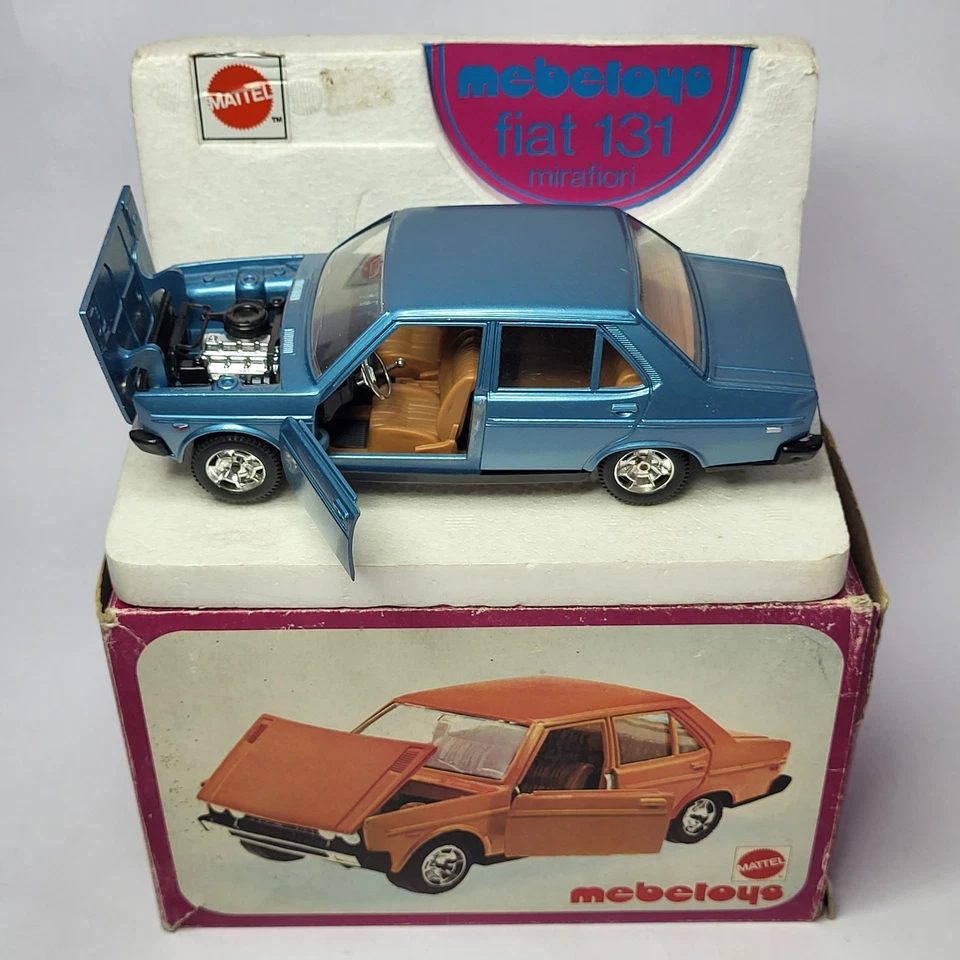 Vintage MATTEL MEBETOYS 1/25 FIAT 131 MIRAFIORI ref. Modellino auto 8585... - Immagine 2 di 4