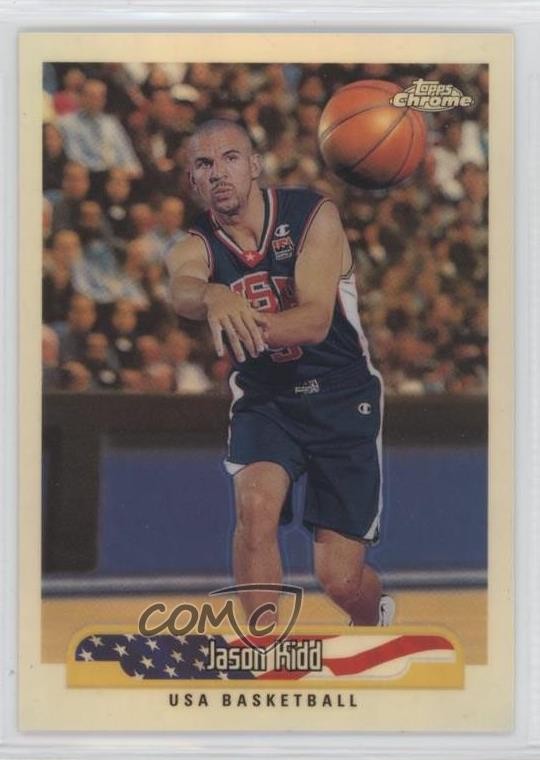 1999-00 Topps Chrome USA Basketball Refractor Jason Kidd #255 HOF 0s55