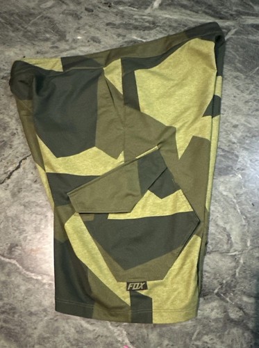 Fox Racing Shorts Mens 38 Board Cargo Trunks Camo Green Summer Active Wear - Imagen 6 de 12