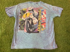 Vtg 90s BIKE WEEK DAYTONA BEACH Shirt BIKER 2 Sided USA MADE Florida COLORFUL