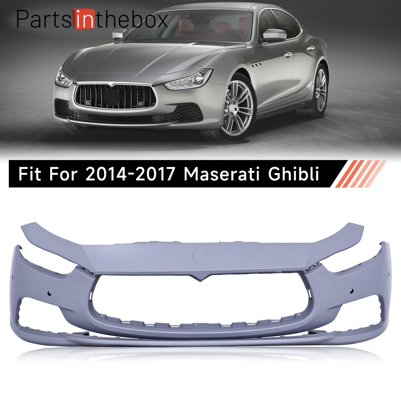 Maserati Ghibli 2014-2017 Front Bumper P/N 673001801