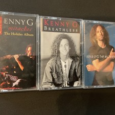 Kenny G Jazz Cassette Lot of 3 Tapes Breathless, Miracles and The Moment