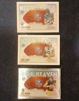 Panini 2024 Hog Heaven NFL Football 3-Card Insert Lot Hunter Jacobs Howard RC