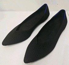 Rothy's The Point Black Honeycomb Ballet Flats Women's Sz 8 (Retired) used.
