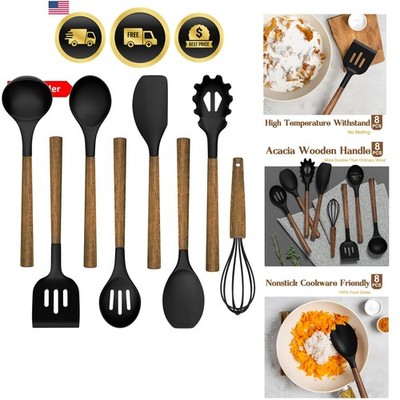 Silicone Kitchen Utensil Set 8 Pieces Food-Grade Nonstick Cookware Tools