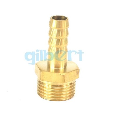 2pcs Fit Hose I.D 8mm Barbed x 3/8'' BSPP Male   Brass Pipe Fitting *hu