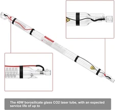 Monport 60W 100cm Dia 50mm CO2 Laser Tube fits Laser Engraver Cutting Machine