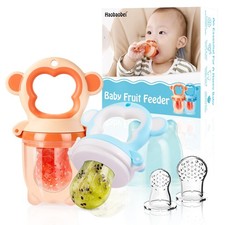 Baby Solids/Frozen Fruit Feeder Pacifier, Infant Teether Toy 4M , BPA-Free Si...