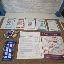 Finished Craftways Cross Stitch Kit Springtime Greeting Cards # 182719 Set Of 5 