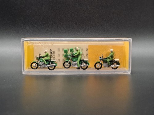 Preiser 1:87 H0 67 / 0067 policía moto policía como nuevo con embalaje original RARO | Zustand: Gebraucht