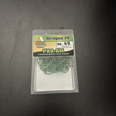 Gamakatsu  Addya  Luminous green Octopus 2x  . Size 4/0 ,