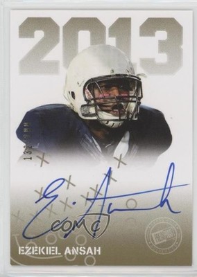 2013 Press Pass Signings Gold 132/199 Ezekiel Ansah #PPS-EA Rookie Auto RC 0af