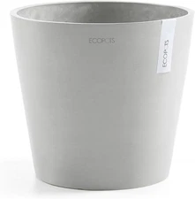 Amsterdam Durable Indoor/Outdoor Modern round Recycled Plastic Planter Flower P