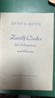 Ernst Hermann Meyer - Zwölf Lieder für Sologesang und Klavier - Litolff 5085