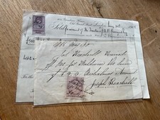 England 2 early documents with revenue stamps B5219