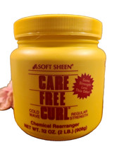 SoftSheen Carson Care Free Curl Cold Wave Chemical Rearranger REGULAR 32oz / 2lb