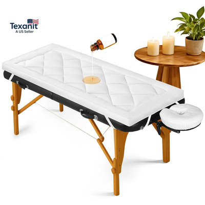 3Inch Plush Lash Bed Topper Set   Waterproof Massage Table Topper, Cozy Pillow T