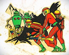 Vintage - Space Decal Sheet - "Ortega Calcomanias" Barcelona, Spain - 177