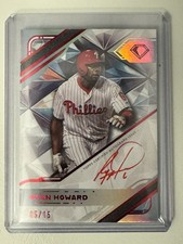2025 Topps Diamond Icons Ryan Howard White PolychromatINK Auto Red Ink #/15