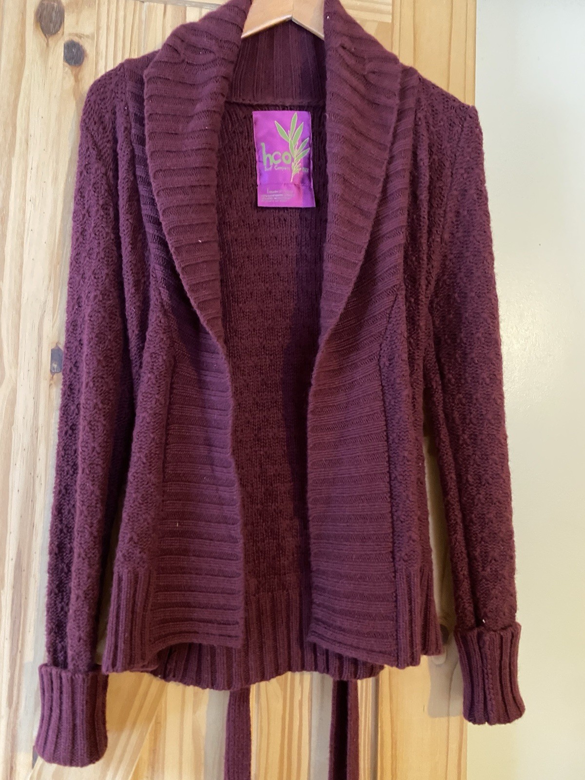 Rare Vintage Early Hollister Rabbit Hair Wrap Sweater Y2K 2000’s Bella Swan L image 4
