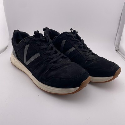 Vionic Mens Walker Sneakers Black Suede Low Top Walking Shoes Size 10 US 43 EU