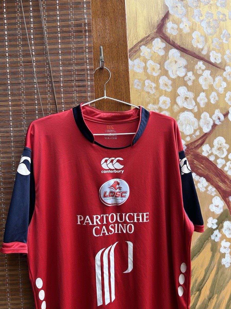 Maillot Foot LOSC Lille 2008/09 – Canterbury Taille L, Domicile Rouge, Rare
