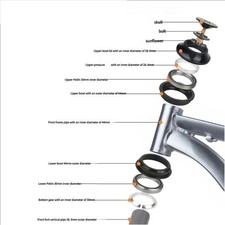 44mm Bicycles Headset Replacement Tapered Headset Cycling Accessories Enduring