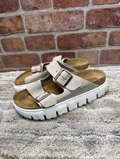 Birkenstock Papillio 38 Narrow Arizona Platform Slide Sandal Women Sz 7