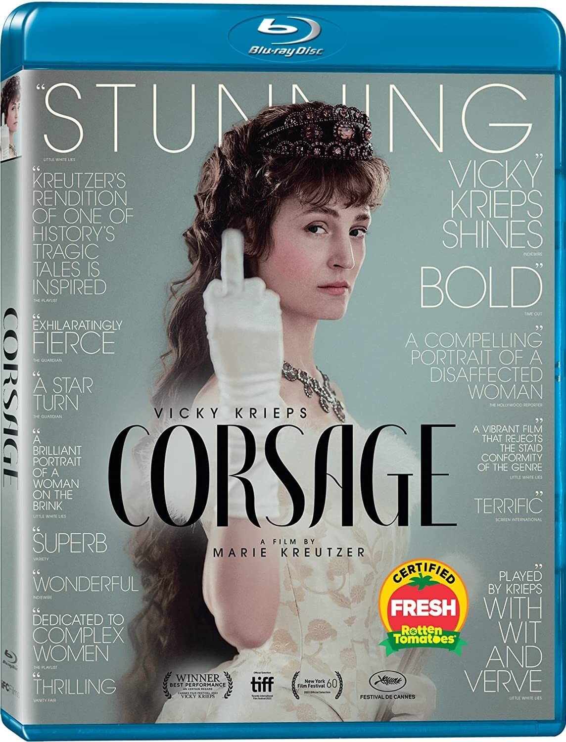 Corsage (Blu-ray) Vicky Krieps Colin Morgan Finnegan Oldfield Marie Kreutzer