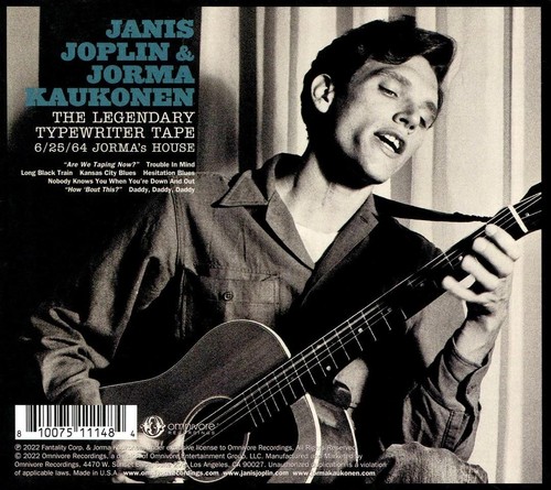 JANIS JOPLIN & JORMA The Legendary Typewriter Tape: 6/25/64 Jormas House *NEU CD - Bild 2 von 2