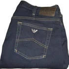 Armani Jeans J21 Regular Fit Straight Stretch Denim W38 L34 Dark Blue Mens j911h
