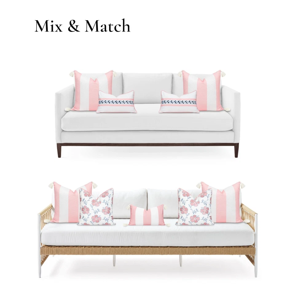 Funda de almohada para patio costero interior exterior solamente, repelente al agua 20"x20"... Foto 4 de 4