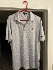 Bad Birdie Polo Shirt Mens XL Light Floral Golf Performance Print