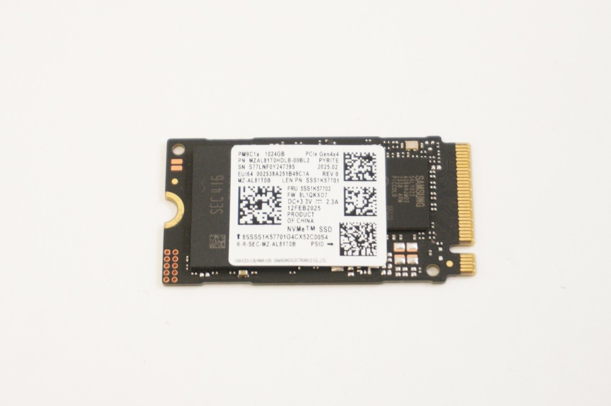 MZAL81T0HDLB-00BL2 Samsung 1TB NVMe PCIe Gen4x4 M.2 2242 SSD Drive