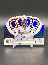 2020 Panini Chronicles Crown Royale Justin Jefferson Rookie Gold Auto #’d /49