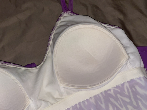 CABANA BEACH L (14) nylon blend SWIMSUIT LAVENDER/WHITE 2 PIECE pre-owned - Picture 10 of 19