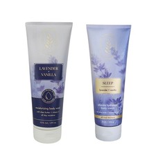 2 NEW BATH BODY WORKS LAVENDER VANILLA MOISTURIZING BODY WASH BODY CREAM