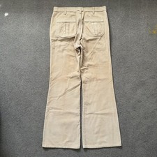 80s Vintage Levi  s Corduroy Bell Bottom Pants 30x32 White Tab Talon Zipper