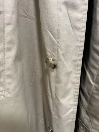 Vintage Jos A Bank Mens 42L Tan Trench Coat Raincoat w/ Pure Alpaca Zip-In Liner image 10